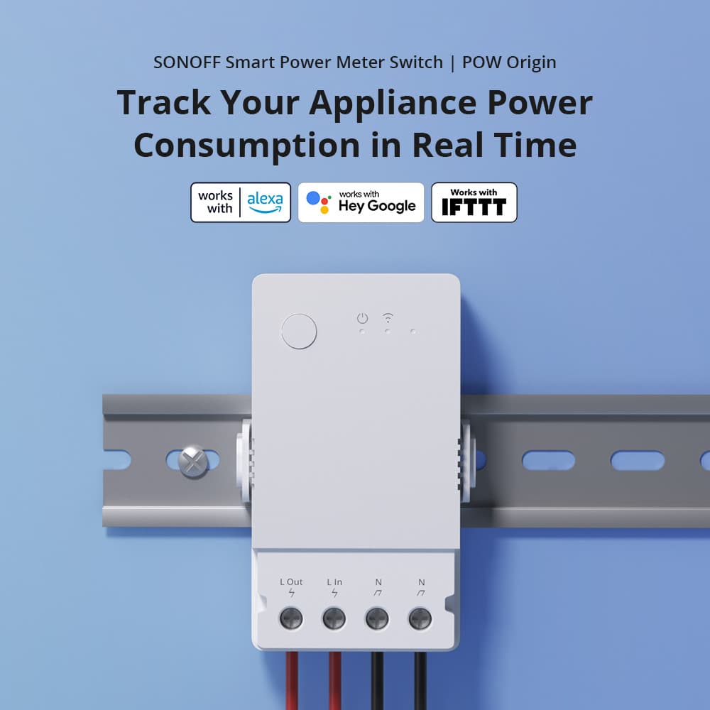 Sonoff Pow Origin Interruttore Con Misuratore Di Potenza Intelligente